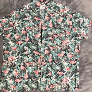 Flamingo Button Up Shirt